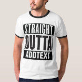 Unmittelbar hinter dem Text T-Shirt (Vorderseite)