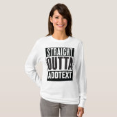 Unmittelbar hinter dem Text T-Shirt (Vorne ganz)