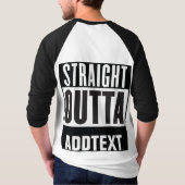 Unmittelbar hinter dem Text T-Shirt (Rückseite)