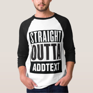 Unmittelbar hinter dem Text T-Shirt