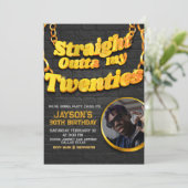 Unmittelbar über meine Zwanziger Einladung (Stehend Vorderseite)