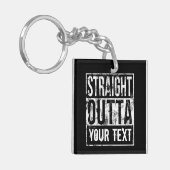 Unmittelbare Ausgabe - Vintager Text hinzufügen Schlüsselanhänger (Vorderseite links)