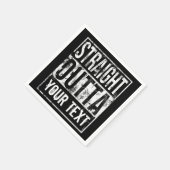 Unmittelbare Ausgabe - Vintager Text hinzufügen Serviette (Ecke)