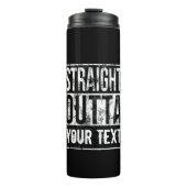Unmittelbare Ausgabe - Vintager Text hinzufügen Thermosbecher (Vorderseite)