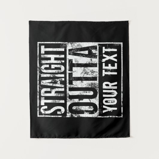 Unmittelbare Ausgabe - Vintager Text hinzufügen Wandteppich (Vorderseite)