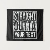 Unmittelbare Ausgabe - Vintager Text hinzufügen Wandteppich (Vorderseite (Horizontal))