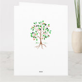 Unmittelbare Familien-Foto-Baum Karte (Rückseite)