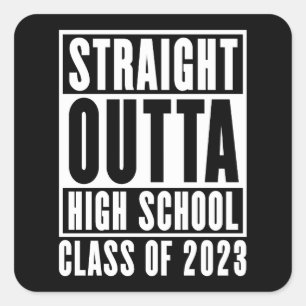 Unmittelbare Highschool 2023 Quadratischer Aufkleber