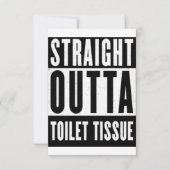 Unmittelbare Toilette Gewehrspende Funny Prepper G Einladung (Vorderseite)