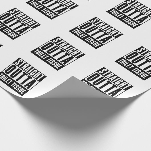 Unmittelbare Toilette Gewehrspende Funny Prepper G Geschenkpapier (Ecke)