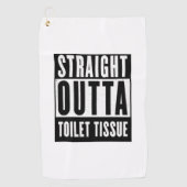 Unmittelbare Toilette Gewehrspende Funny Prepper G Golfhandtuch (Vorderseite)