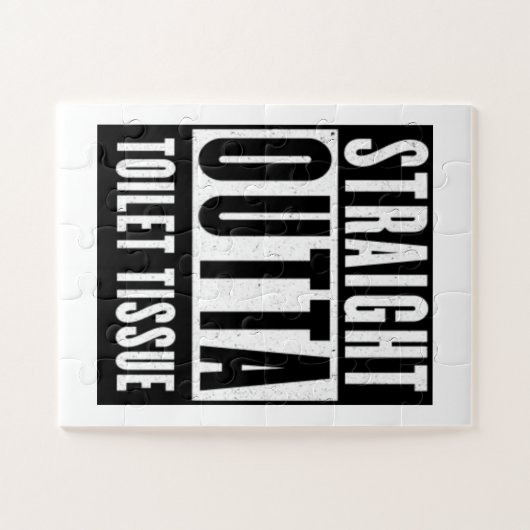 Unmittelbare Toilette Gewehrspende Funny Prepper G Puzzle (Horizontal)