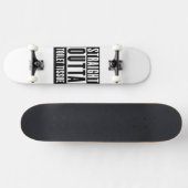 Unmittelbare Toilette Gewehrspende Funny Prepper G Skateboard (Horizontal)
