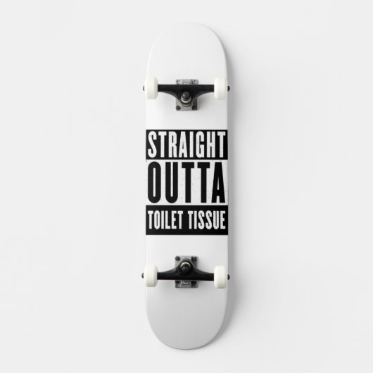 Unmittelbare Toilette Gewehrspende Funny Prepper G Skateboard (Vorderseite)