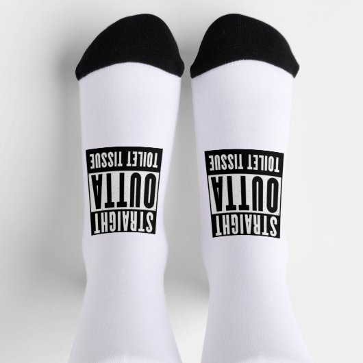 Unmittelbare Toilette Gewehrspende Funny Prepper G Socken (Oben)