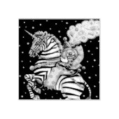 UNMITTELBARER HORSEMAN-SCHLUSS ZUR ZEBRA-RUBBER-BR GUMMISTEMPEL (Prägung)
