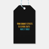 Unmittelbarer Sommer - Retro Zurück in die Schule Geschenkanhänger (Rückseite)