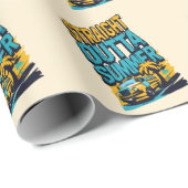 Unmittelbarer Sommer - Retro Zurück in die Schule Geschenkpapier (Rolleneckpunkt)