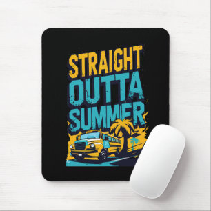Unmittelbarer Sommer - Retro Zurück in die Schule Mousepad