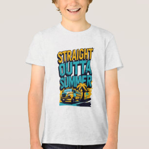 Unmittelbarer Sommer - Retro Zurück in die Schule Tri-Blend Shirt