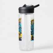 Unmittelbarer Sommer - Retro Zurück in die Schule Trinkflasche (Links)