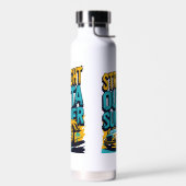 Unmittelbarer Sommer - Retro Zurück in die Schule Trinkflasche (Links)