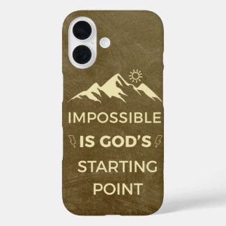 Unmöglich ist Gottes Ausgangspunkt, inspirierend iPhone 16 Hülle