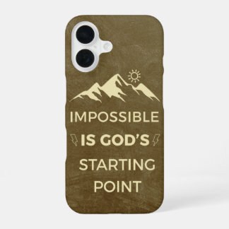 Unmöglich ist Gottes Ausgangspunkt, Inspirierend iPhone 16 Hülle