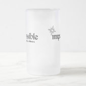 Unmöglich ist nur eine Theorie Inspiration Mattglas Bierglas (Mittel)