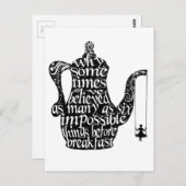 Unmögliche Dinge Postkarte (Vorne/Hinten)