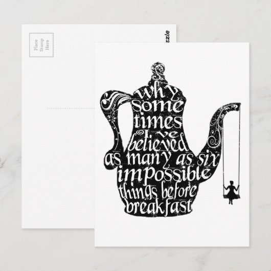 Unmögliche Dinge Postkarte (Vorne/Hinten)