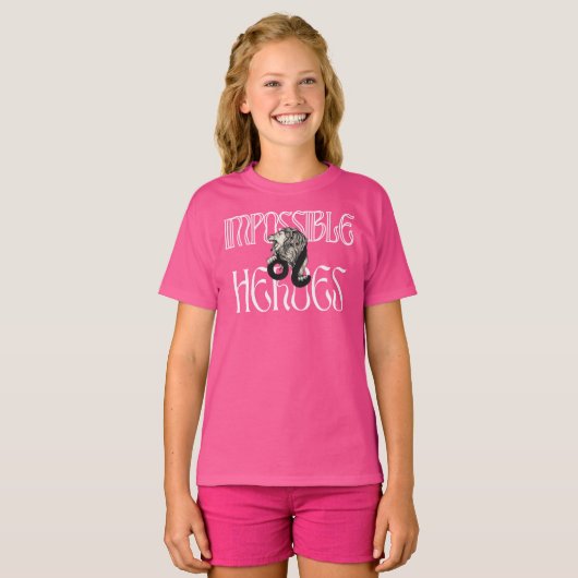 Unmögliche Helden mit einem Löwen T-Shirt (Vorne ganz)