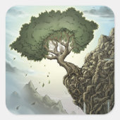 Unmögliche Hoffnung Quadratischer Aufkleber (Vorderseite)