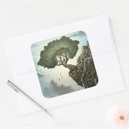 Unmögliche Hoffnung Quadratischer Aufkleber (Umschlag)