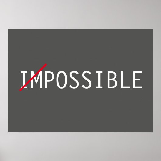 Unmögliche Inspiration Attitude Poster (Vorne)