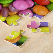 Unmögliche Jigsaw-Puzzle mit farbenfrohen Süßigkei Puzzle (Seite)