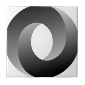 Unmögliche Kreis-optische Täuschung Fliese (Vorderseite)