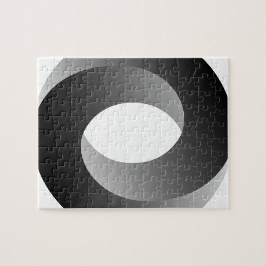 Unmögliche Kreis-optische Täuschung Puzzle (Horizontal)