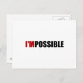 Unmögliche Motivation Postkarte (Vorne/Hinten)