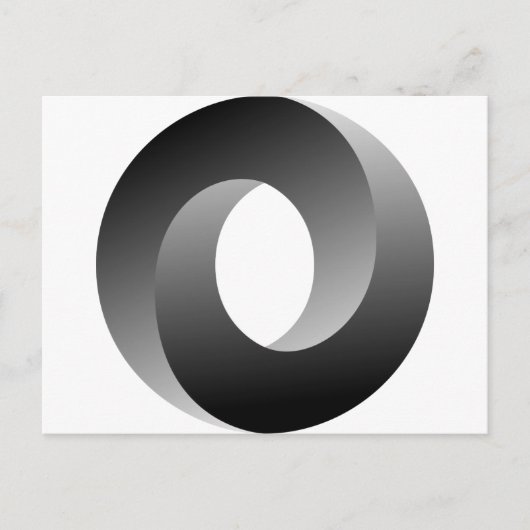 Unmögliche optische Circle-Illusion Postkarte (Vorderseite)