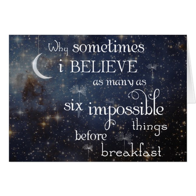 Unmögliche Sache-Stern-Karte (Vorderseite (Horizontal))