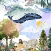 Unmögliche Wasserfarbenwelt des Puzzles