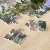 Unmögliche Wasserfarbenwelt des Puzzles (Seite)