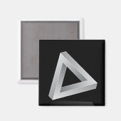 Unmögliches Dreieck Magnet (Vorderseite/Rückseite)