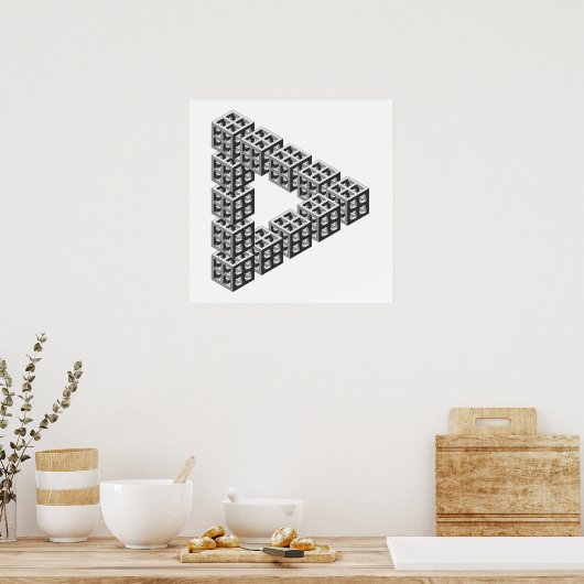 Unmögliches Dreieck Poster (Küche)