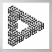 Unmögliches Dreieck Poster (Vorne)