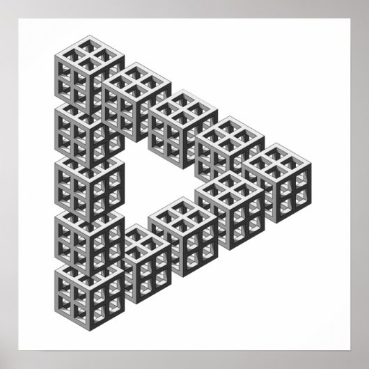 Unmögliches Dreieck Poster (Vorne)