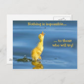 Unmögliches Enten Postkarte (Vorne/Hinten)