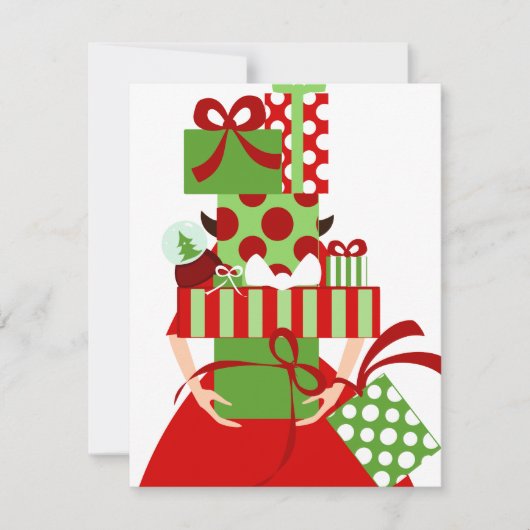 Unmögliches Geschenkstapel Einladung (Vorderseite)