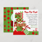 Unmögliches Geschenkstapel Einladung (Vorne/Hinten)